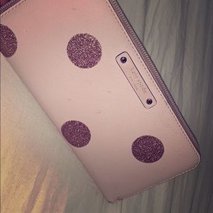 Kate spade polka dot wallet